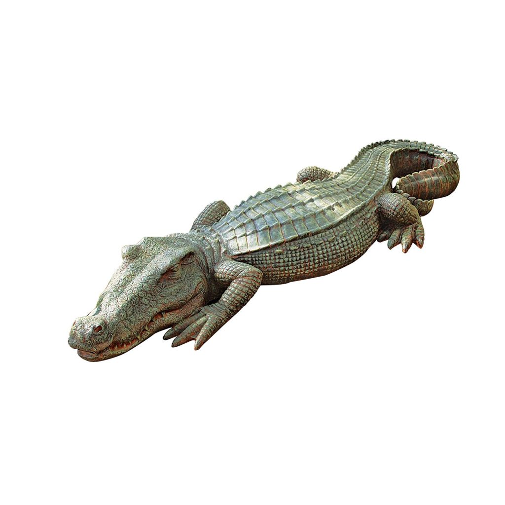 alligator sculpture decoy garden crocodile outdoor statue statues decor toscano yard gator patio beast lawn guide pond pests complete pets