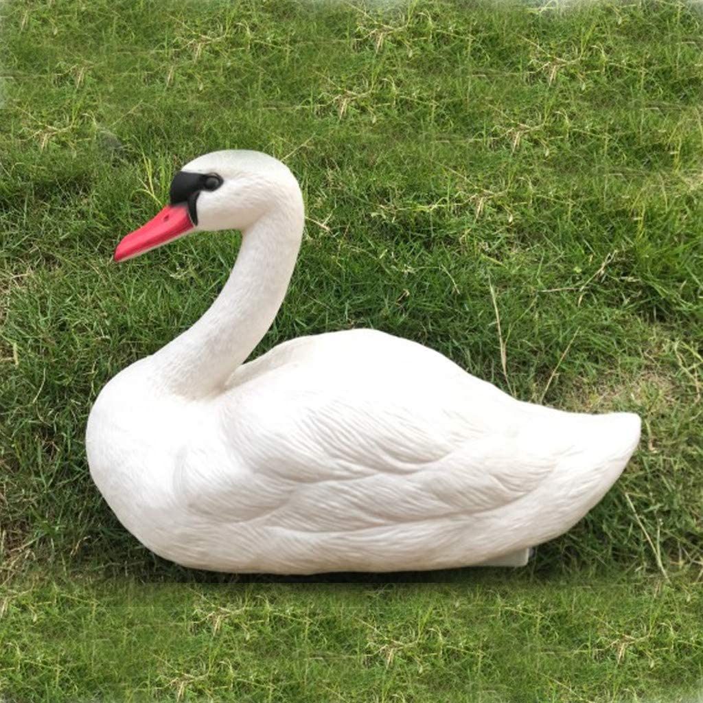 Pair 2 Details about   Pair of Floating Fake Swans Plastic Lifelike Decoys to Deter Geese 
