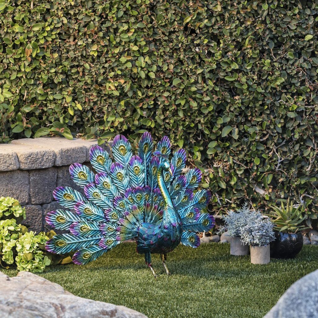 Peacock Garden Statue