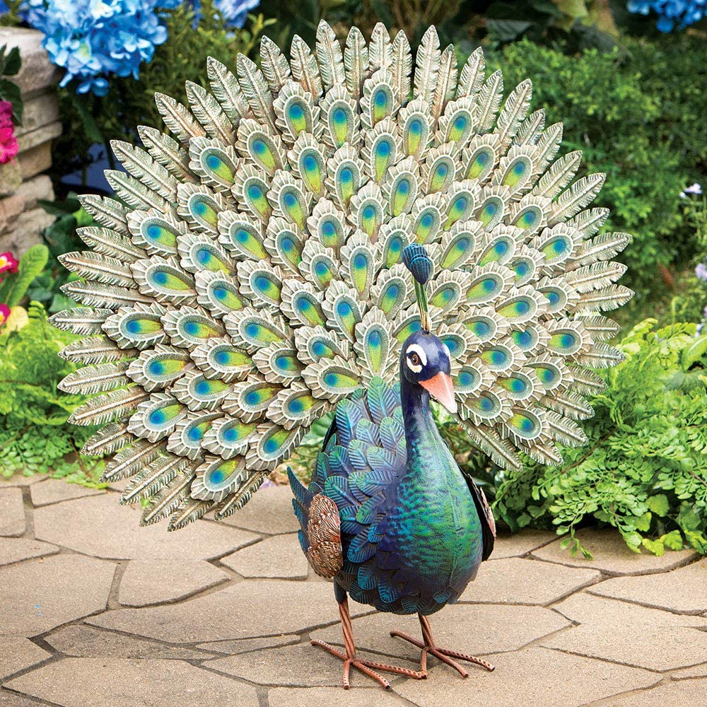 Peacock Garden Statue