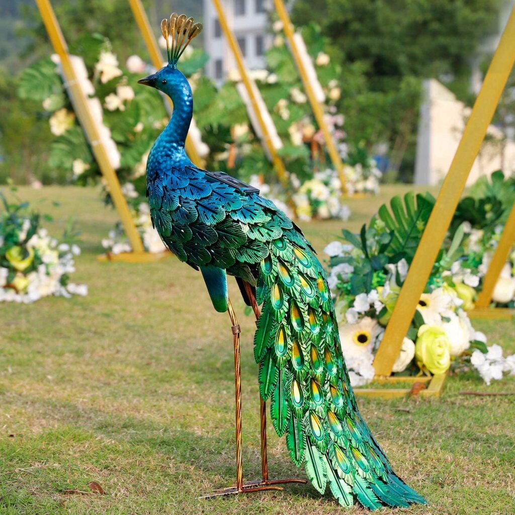 Peacock Garden Statue
