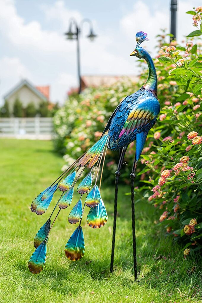 Peacock Garden Statue